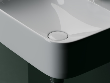 Раковина из сантехнического фарфора Ceramica Nova AURA CN2005 40х40 подвесная цвет белый 1 отверстие под смеситель